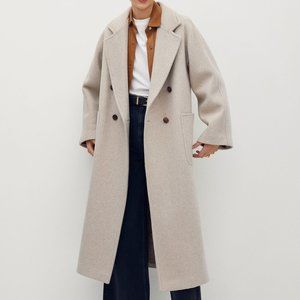 MANGO long wool coat